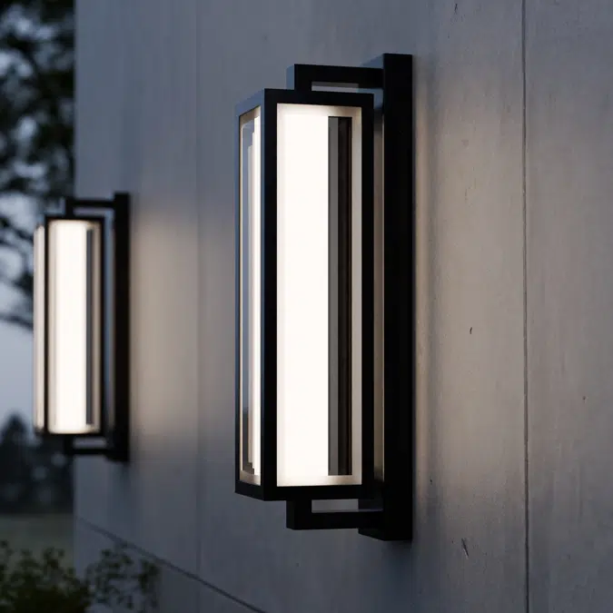Rectangular Outdoor LED Wall Sconce