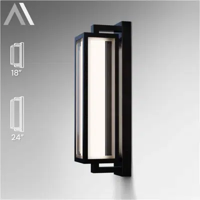 Image for Rectangular Outdoor LED Wall Sconce