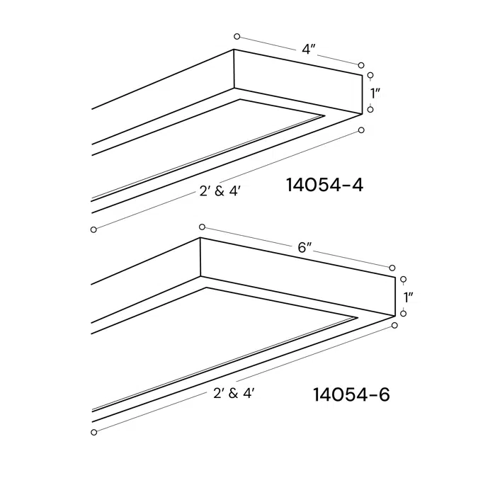 Architectural Surface-Mount LED Linear Panel Light