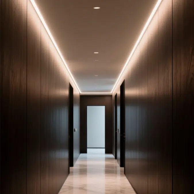 Trimless Recessed Perimeter Wall Wash LED Light