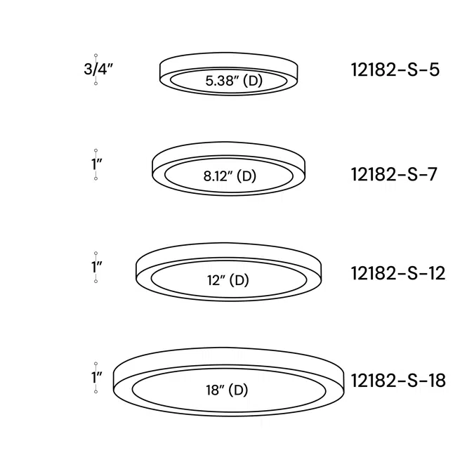 Architectural Surface-Mount LED Disk Light