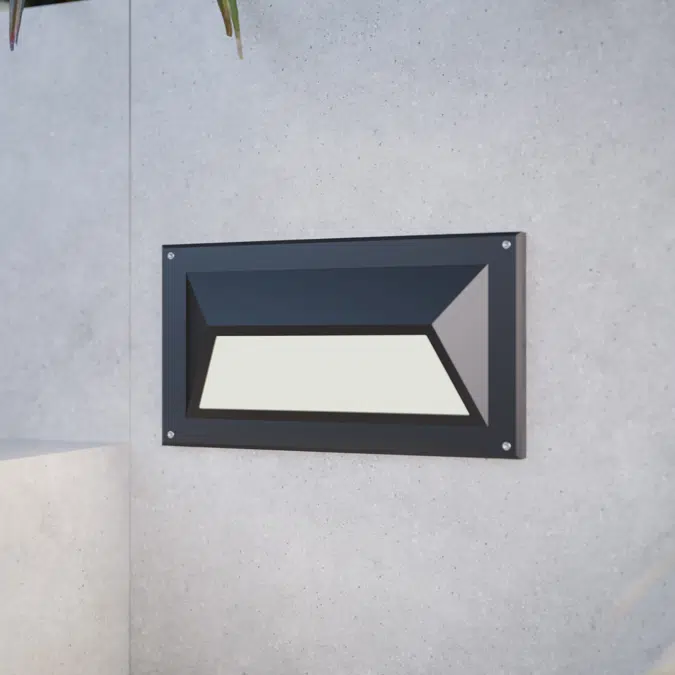 Recessed Wall-Mounted Hooded LED Step Light