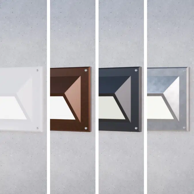 Recessed Wall-Mounted Hooded LED Step Light