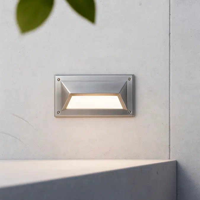 Recessed Wall-Mounted Hooded LED Step Light