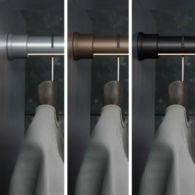 Rotatable LED Lighted Closet Rod