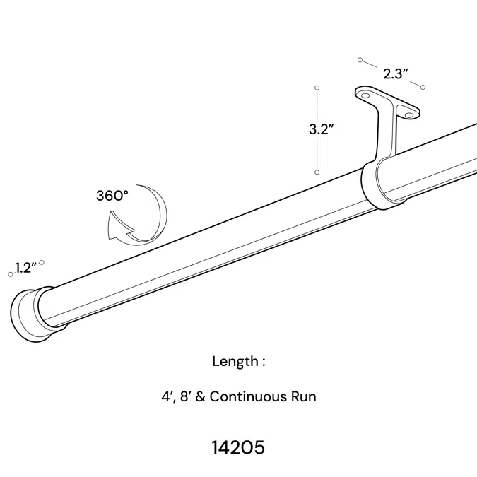 Rotatable LED Lighted Closet Rod
