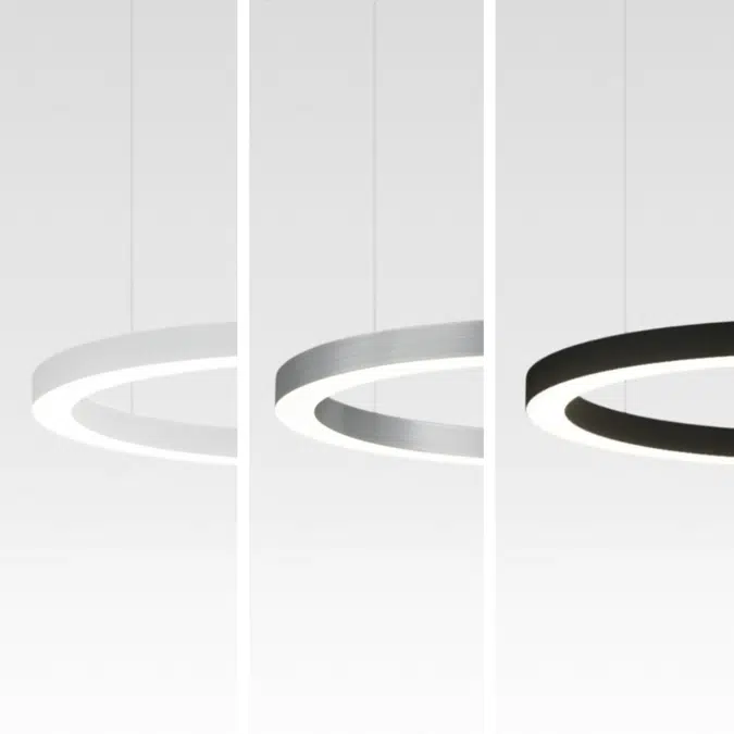 Slim LED Ring Pendant Chandelier Uplight/Downlight