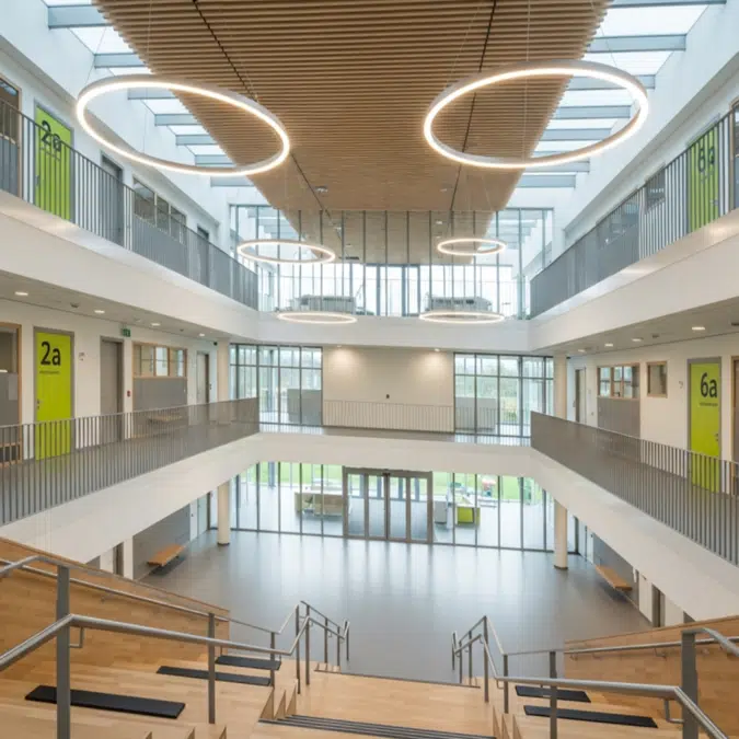 Slim LED Ring Pendant Chandelier Uplight/Downlight