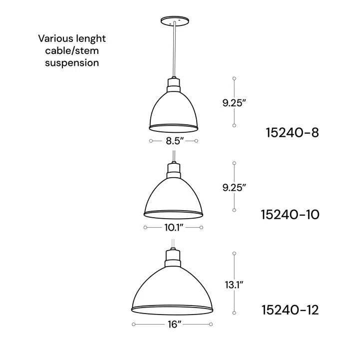 Low Bay RLM Industrial LED Dome Pendant Light