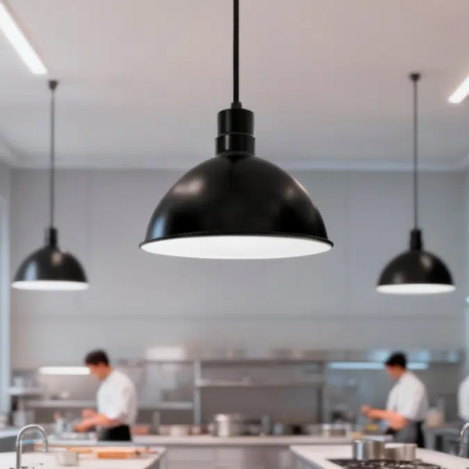 Low Bay RLM Industrial LED Dome Pendant Light