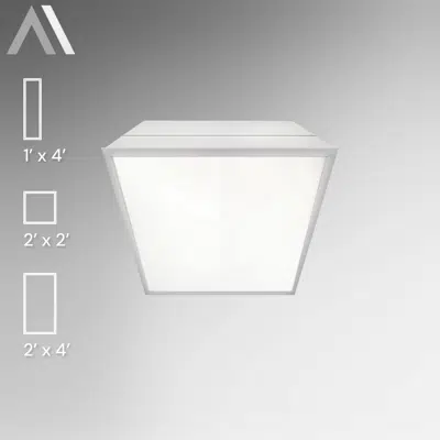 Imagem para Wet Location Clean Room LED Troffer Light}