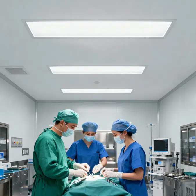 Wet Location Clean Room LED Troffer Light