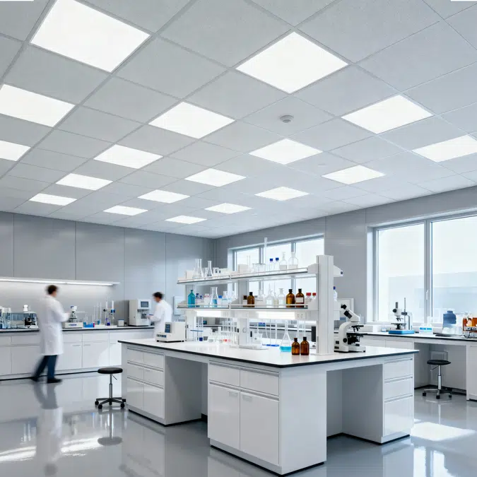 Wet Location Clean Room LED Troffer Light