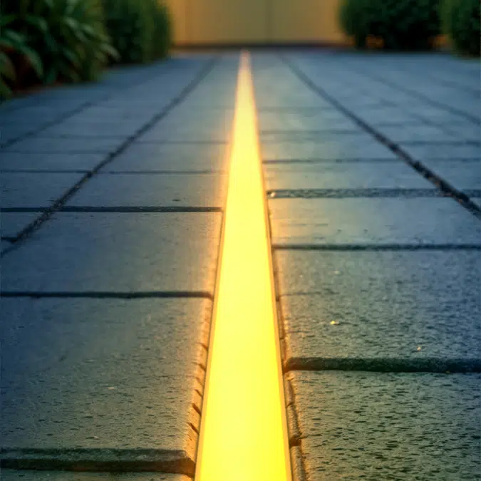 In-Ground Driveway Recessed LED Strip Light