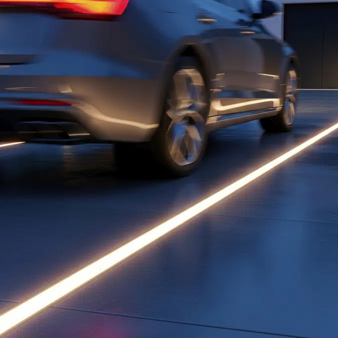 In-Ground Driveway Recessed LED Strip Light