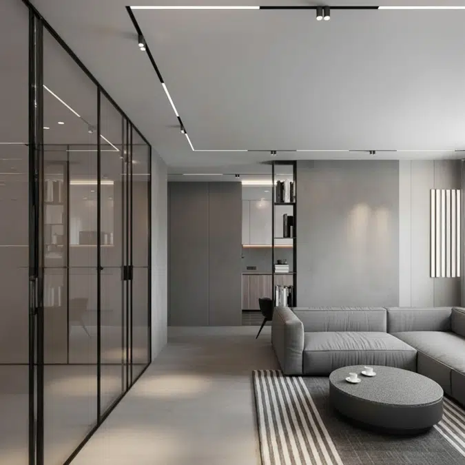 Linear Recessed LED Modular Track Lighting System