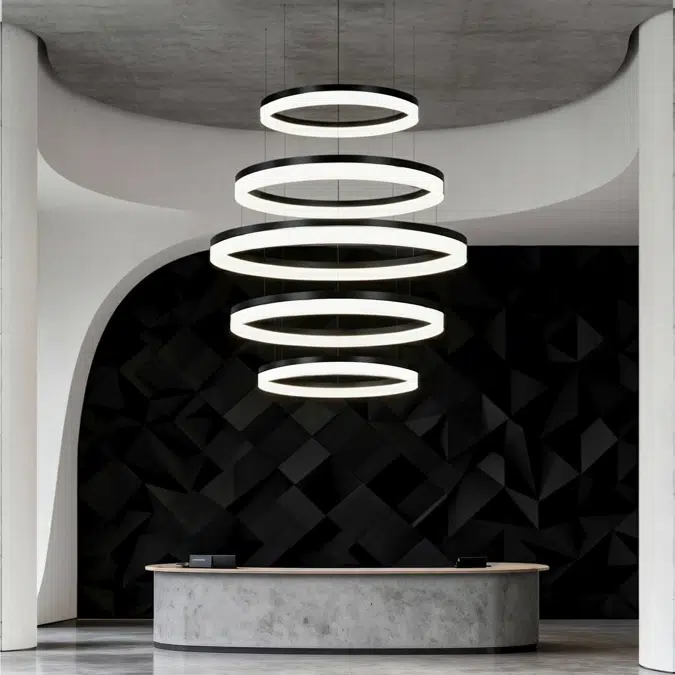 LED Ring Pendant Chandelier Downlight