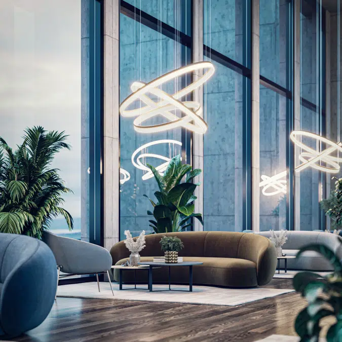 LED Ring Pendant Chandelier Downlight