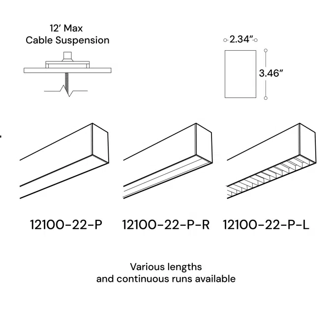 Linear LED Pendant Lighting System
