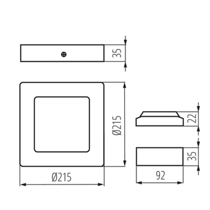 KANTI V2LED 18W-NW-W