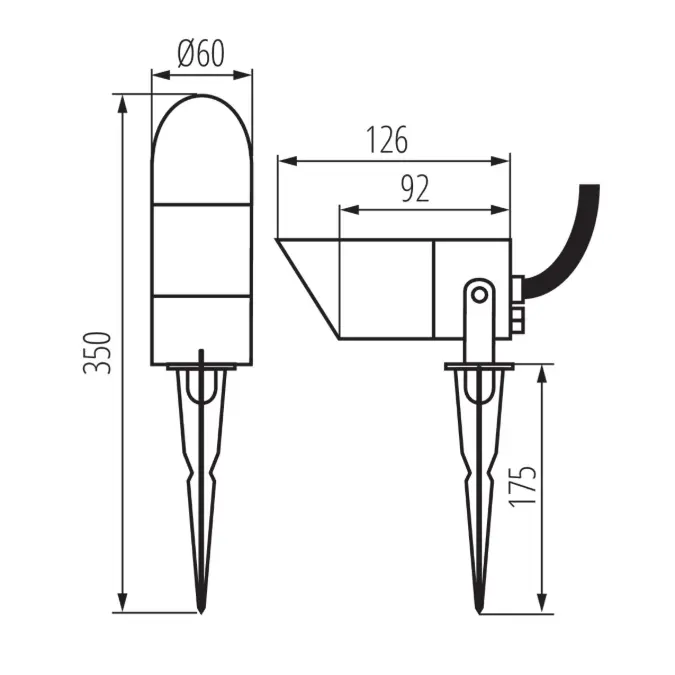 GRIBLO 7 GR light fitting