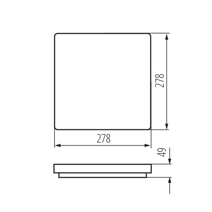 VARSO LED 18W-NW-L-SE ceiling light