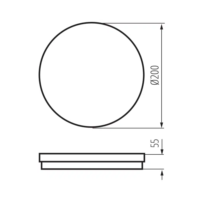 BENO ECO 20W CCT O B ceiling lamp