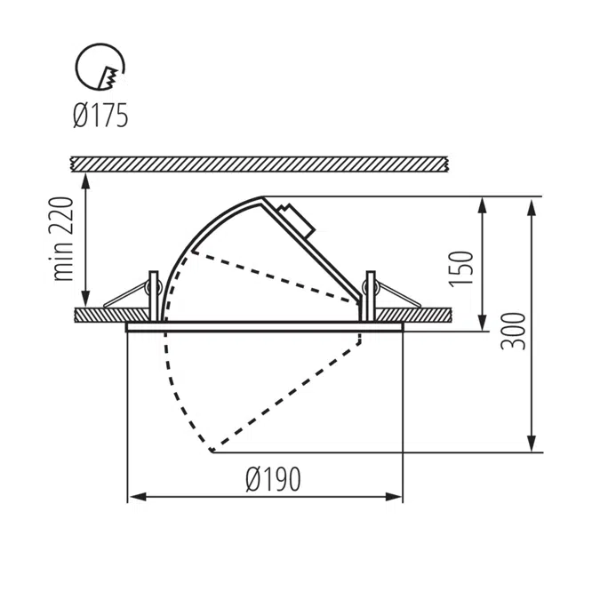 HIMA LED 23W-NW-W downlight fitting