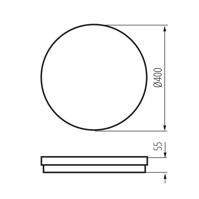 BENO ECO 40W CCT O B ceiling lamp