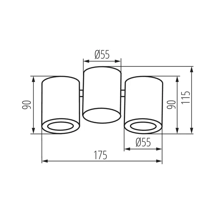 BLURRO 2xGU10 CO-B