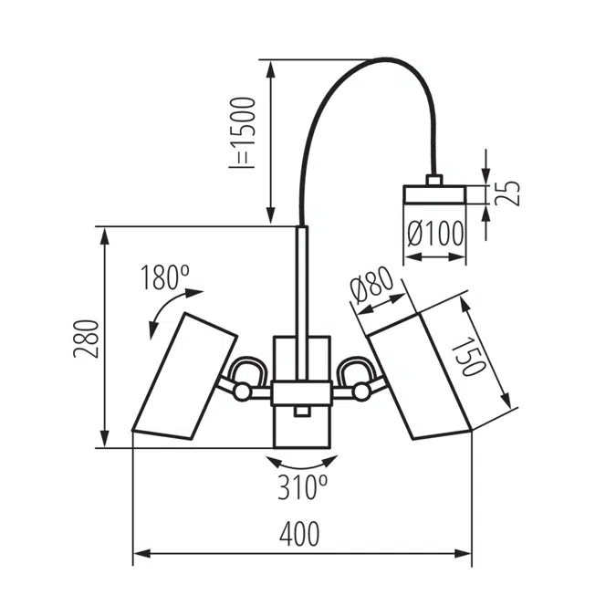 AGZAR C 3xE14 B