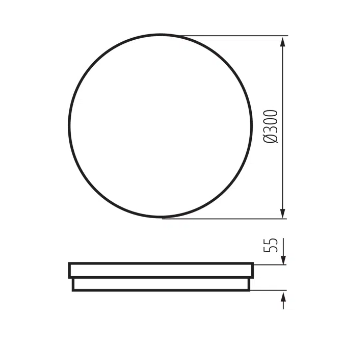 BENO ECO 30W CCT O B ceiling lamp