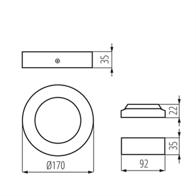 CARSA V2LED 12W-NW-W oprawa typu downlight