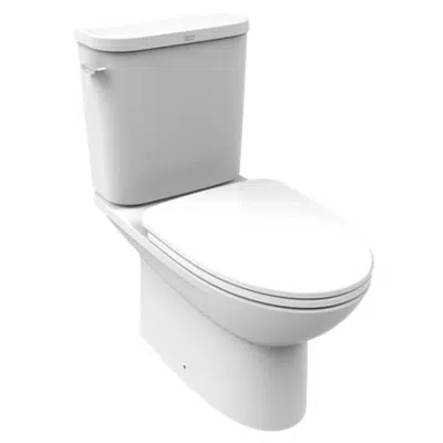 imagem para American Standard Close Coupled Toilet Neo Modern CC4.5LSmart lid side lever WT