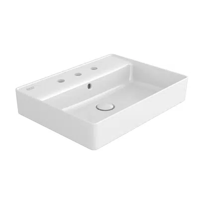 obraz dla American Standard Countertop Basin Acacia SupaSleek Vessel 600mm 3 hole 8