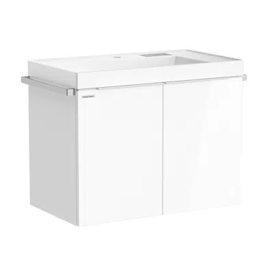 imagem para American Standard Countertop with Cabinet City WH 800 1door1drawer(PicketWhite,L1h)