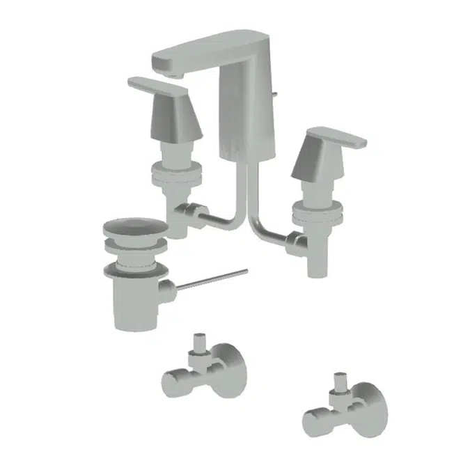 American Standard Basin Faucets & Mixer Signature 3H Basin Mixer_Drain & R1/2 Va