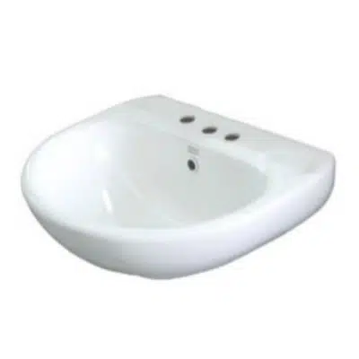 Image for American Standard Studio Wall Basin w/Fix 3TH 500 WH