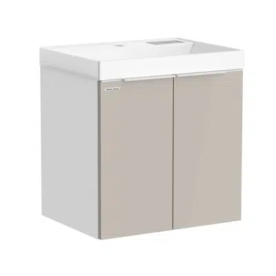 Imagem para American Standard Countertop with Cabinet City WH600 1door1drawer(CathedralG,WH,L1h)}