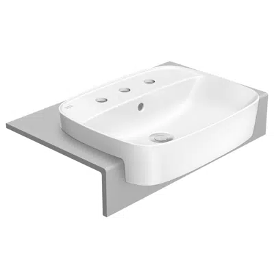 American Standard Semi-Counter Basin Signature 550mm Semi-Counter Basin, 3 holes(Asia) için görüntü