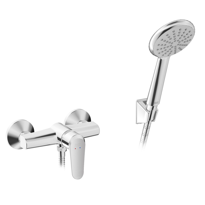 BIM objects Free download! American Standard Mixer with Shower Neo