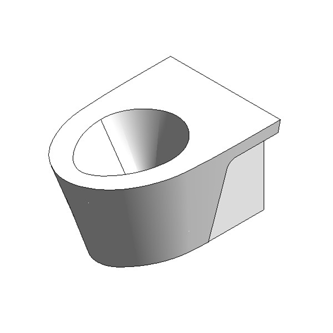acacia e wall hung toilet
