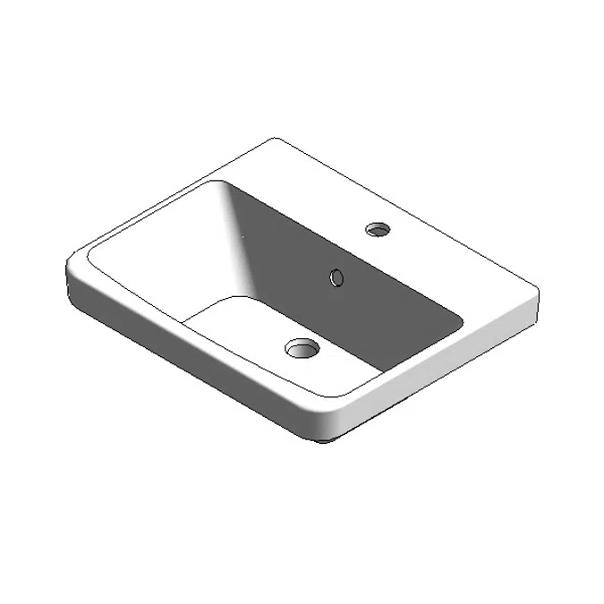 American Standard Countertop Basin Acacia E Semi insert, 1-hole,WHT