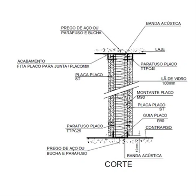 PRIMA Wall 140-90-600-2ST12,5+2ST12,5-BR-LV100