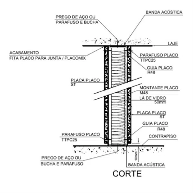 PRIMA Wall 73-48-600-ST12,5+ST12,5-BR-LV50