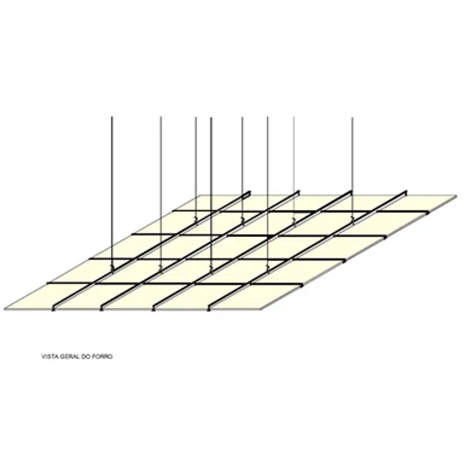 GYPTONE Registrable suspended ceiling QUATTRO 20 625X625