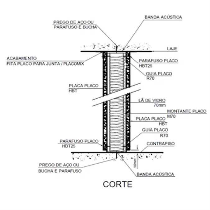 ULTRAWALL Wall 95-70-600-HBT12,5+HBT12,5-BR-LV70