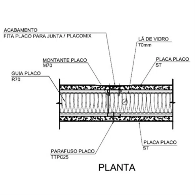PRIMA Wall 95-70-600-ST12,5+ST12,5-BR-LV70