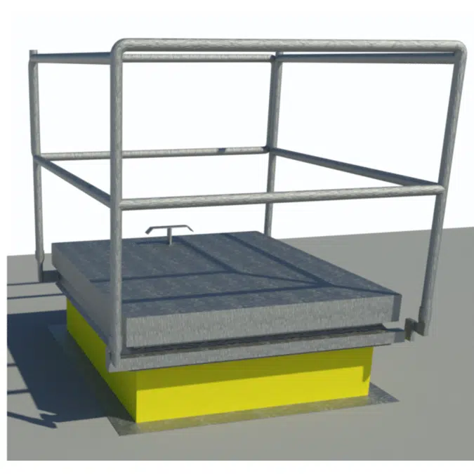 Folding Guard Rail System with Roof Hatch