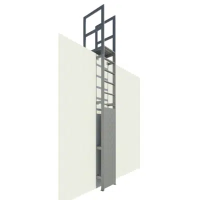 obraz dla Heavy Duty Fixed Aluminum Wall Ladders